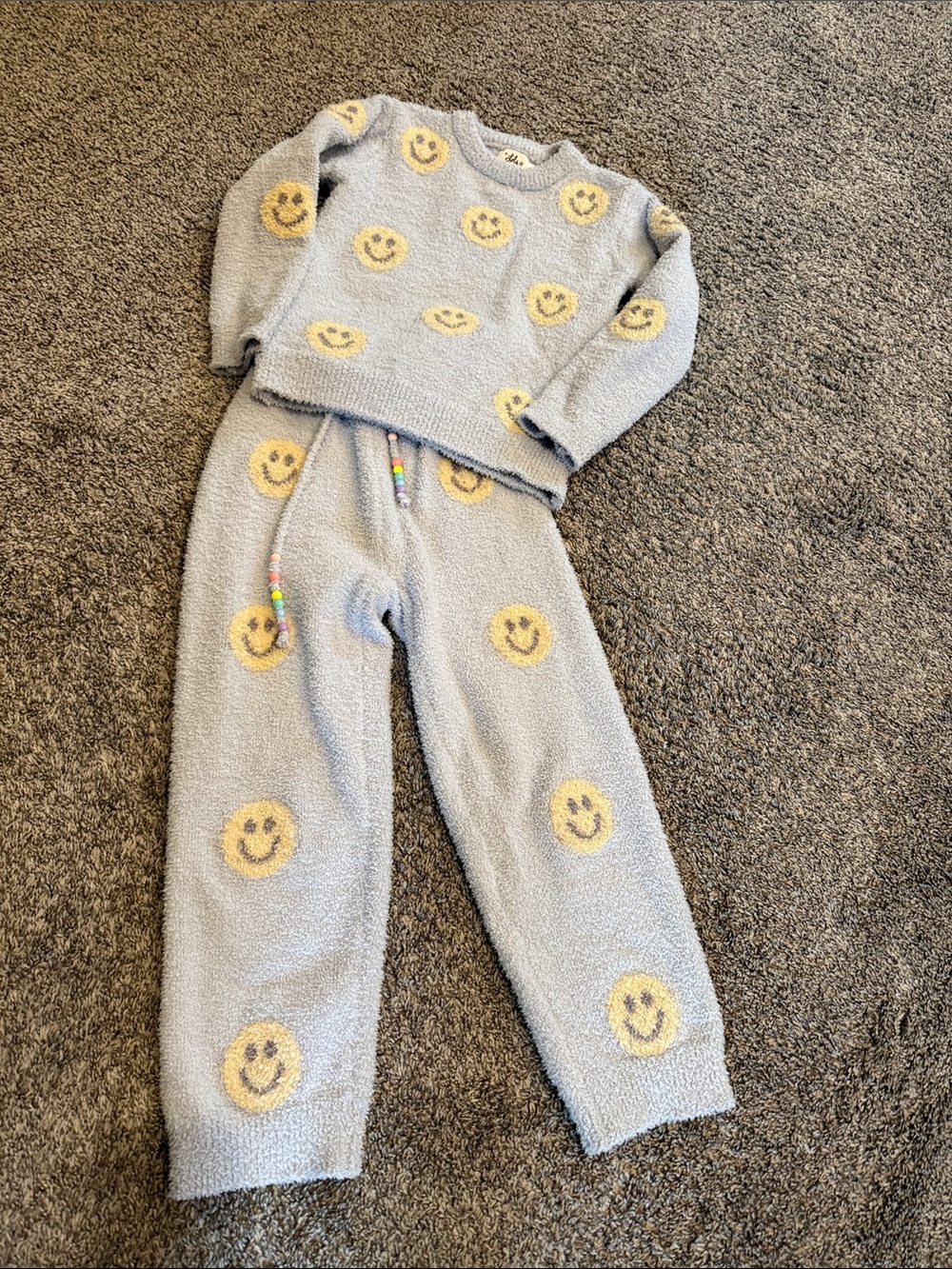 Lola + The Boys Light Blue Plush Sherpa Top